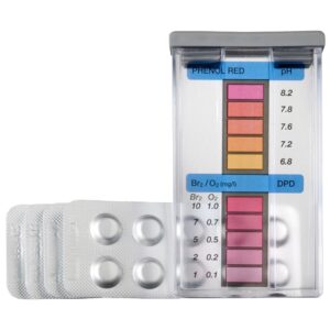 Gre Pools Oxygen+bromine+ph Test Kit With Dpd4 Tablets Gris