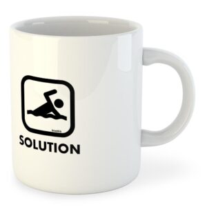 Kruskis Problem Solution Swim Mug 325ml Blanco