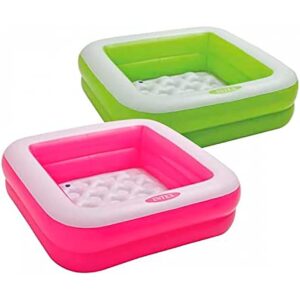 Intex Square Inflatable Children´s Pool 86x86x25 Cm Multicolor 12 Months-3 Years