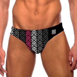 Nonbak Maori Swimming Brief Negro,Rosa XS Hombre