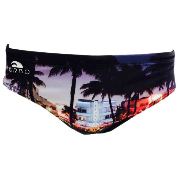 Turbo Miami Beach Swimming Brief Negro S Hombre