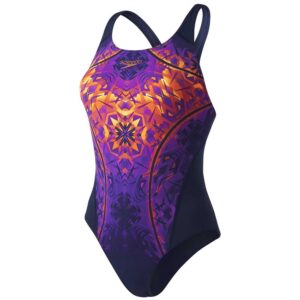 Speedo Gemstoneflash Recordbreaker Swimsuit Azul UK 28 Mujer