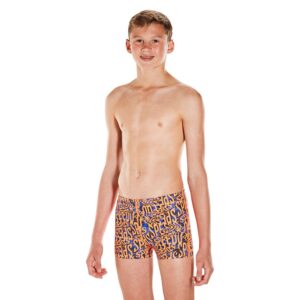 Speedo Electric Spritz Allover Swim Boxer Naranja UK 24 Hombre