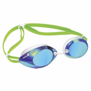 Madwave Lane 4 Rainbow Swimming Goggles Verde