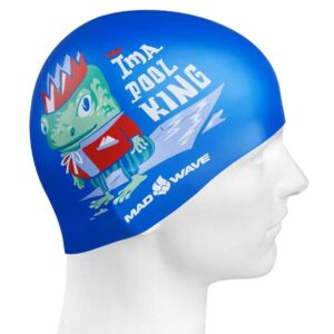 Madwave Pool King Junior Swimming Cap Azul