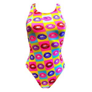 Turbo Lips Swimsuit Rosa 7-8 Years Niña