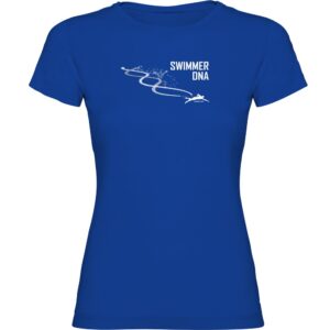 Kruskis Swimming Dna Short Sleeve T-shirt Azul M Mujer