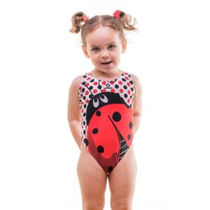 Odeclas Mariquita Martita Swimsuit Rojo 6 Years Niña