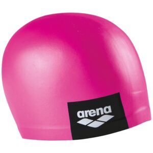 Arena Logo Moulded Swimming Cap Rosa