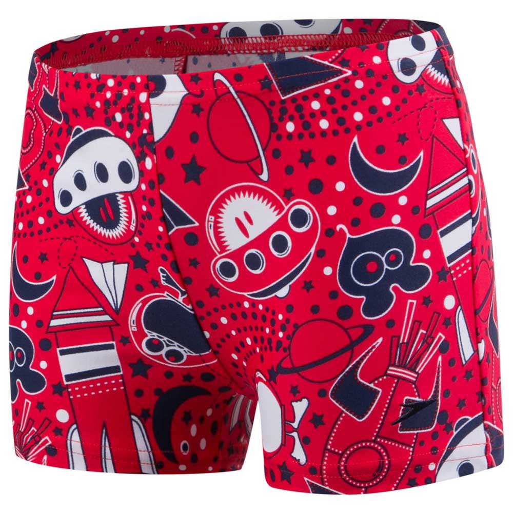 Speedo Allover Swim Boxer Rojo 9-12 Months Niño