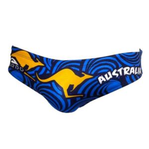 Turbo Australia 2011 Swimming Brief Azul 9-10 Years Niño