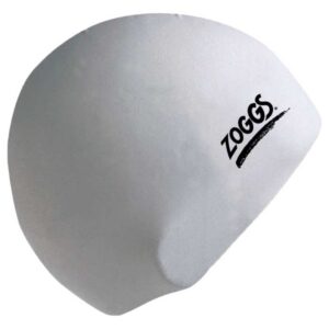 Zoggs Silicone Plain Swimming Cap Blanco