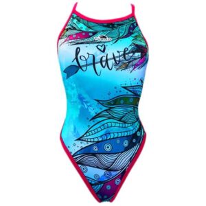 Turbo Brave Revolution Swimsuit Azul 4XL Mujer