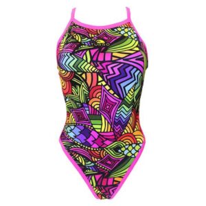 Turbo Psycho Revolution Swimsuit Multicolor XL Mujer