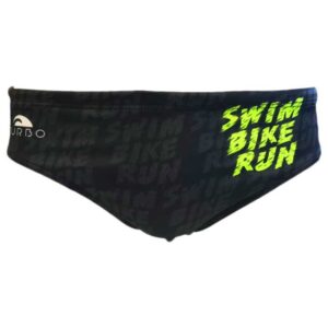 Turbo Swim-bike Run Swimming Brief Negro 2XL Hombre