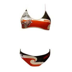Turbo Maori New Zealand Bikini Rojo,Negro 7-8 Years Niño