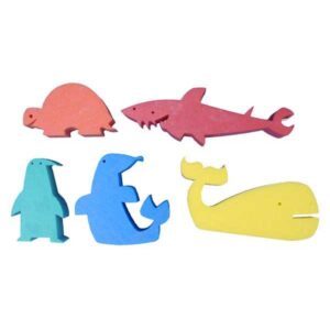 Leisis Foam Marine Figures 5 Units Multicolor 6 x 10 x 3 cm