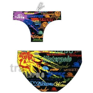 Turbo Writting Swimming Brief Multicolor S Hombre