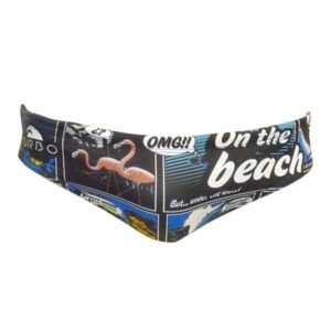 Turbo New Comic Swimming Brief Multicolor 3XL Hombre
