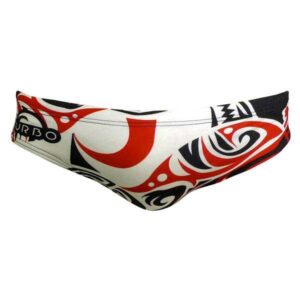 Turbo Maori Skin Tattoo Swimming Brief Blanco 12-24 Months Niño