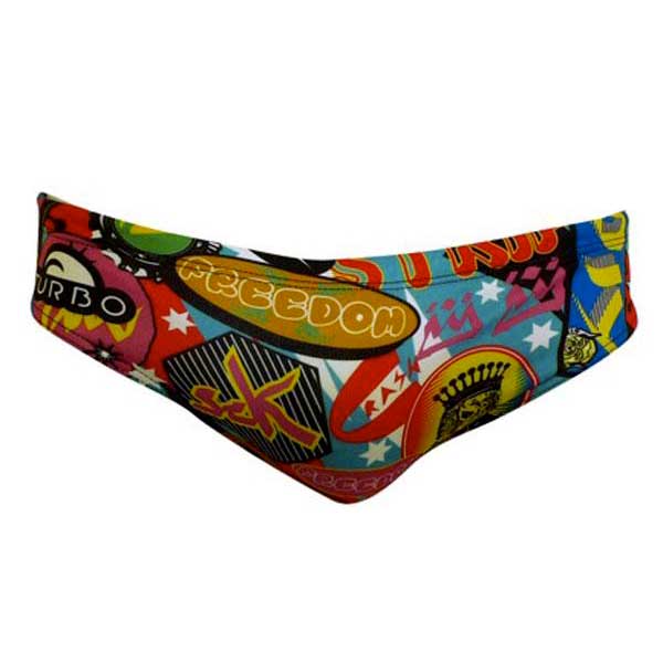 Turbo Stickers Colors Swimming Brief Multicolor 3XL Hombre