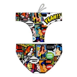Turbo Yeah Comic Swimming Brief Multicolor L Hombre