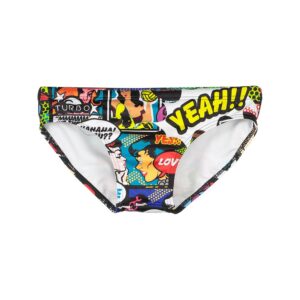 Turbo Yeah Comic Swimming Brief Multicolor 9-10 Years Niño