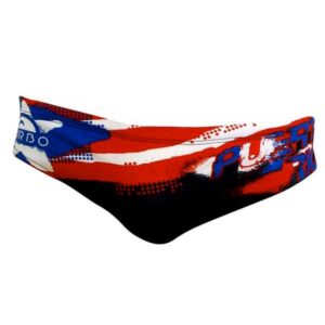 Turbo Puerto Rico Swimming Brief Negro 7-8 Years Niño