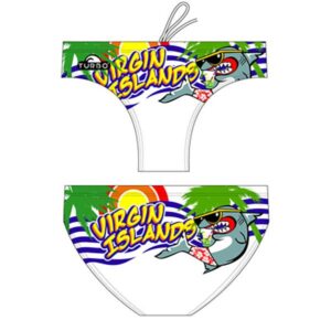 Turbo Virgin Islands Swimming Brief Blanco 5-6 Years Niño