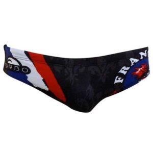Turbo France Coq Swimming Brief Negro 9-10 Years Niño