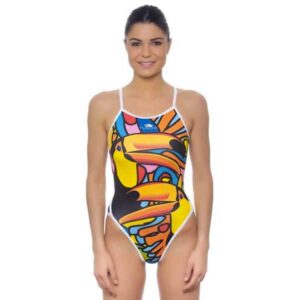 Turbo Tucan Swimsuit Multicolor 4XL Mujer