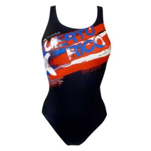 Turbo Puerto Rico Swimsuit Negro 3-4 Years Niña
