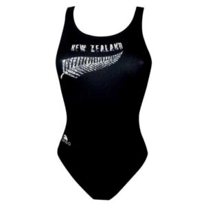 Turbo New Zealand Swimsuit Negro 5-6 Years Niña