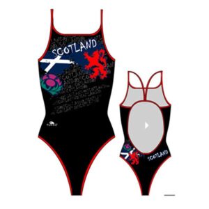 Turbo Scotland Thin Strap Swimsuit Negro 12-24 Months Niña