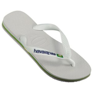 Havaianas Brasil Logo Flip Flops Blanco EU 41-42 Niño