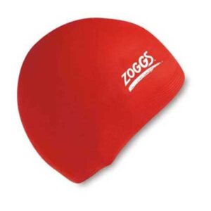 Zoggs Silicone Plain Swimming Cap Rojo