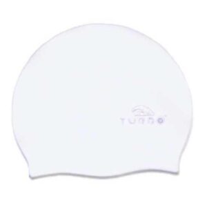 Turbo Silicone Junior Swimming Cap Blanco
