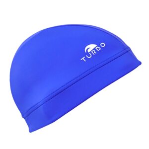 Turbo Plain With Wide Band Lycra Swimming Cap Azul
