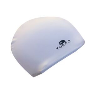 Turbo Lycra With Narrow Rubber Swimming Cap Blanco