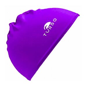Turbo Lycra With Narrow Rubber Swimming Cap Lila