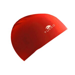 Turbo Lycra With Narrow Rubber Junior Swimming Cap Rojo