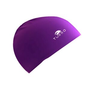 Turbo Lycra With Narrow Rubber Junior Swimming Cap Lila