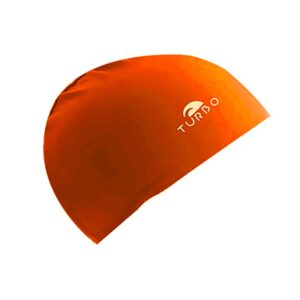 Turbo Lycra With Narrow Rubber Junior Swimming Cap Naranja
