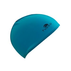 Turbo Lycra With Narrow Rubber Junior Swimming Cap Azul