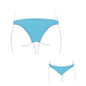 Turbo Capri Bikini Bottom Azul 5XL Mujer