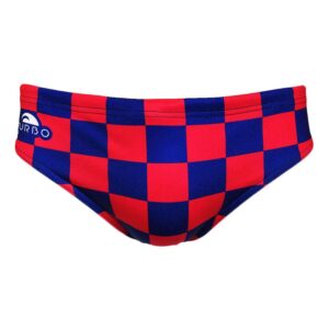 Turbo Squares Swimming Brief Rojo,Azul L Hombre