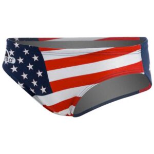 Turbo Usa Swimming Brief Rojo,Azul XL Hombre