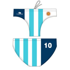 Turbo Argentina Swimming Brief Blanco,Azul XL Hombre