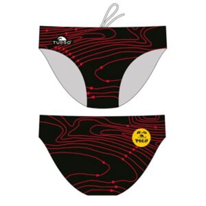 Turbo Isobars Swimming Brief Rojo,Negro XL Hombre