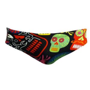 Turbo Halloween Skulls Swimming Brief Rojo,Negro L Hombre